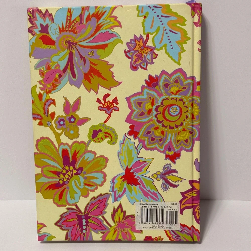 Barnes & Noble British Garden Floral Paisley Hardcover Lined Journal Notebook‎